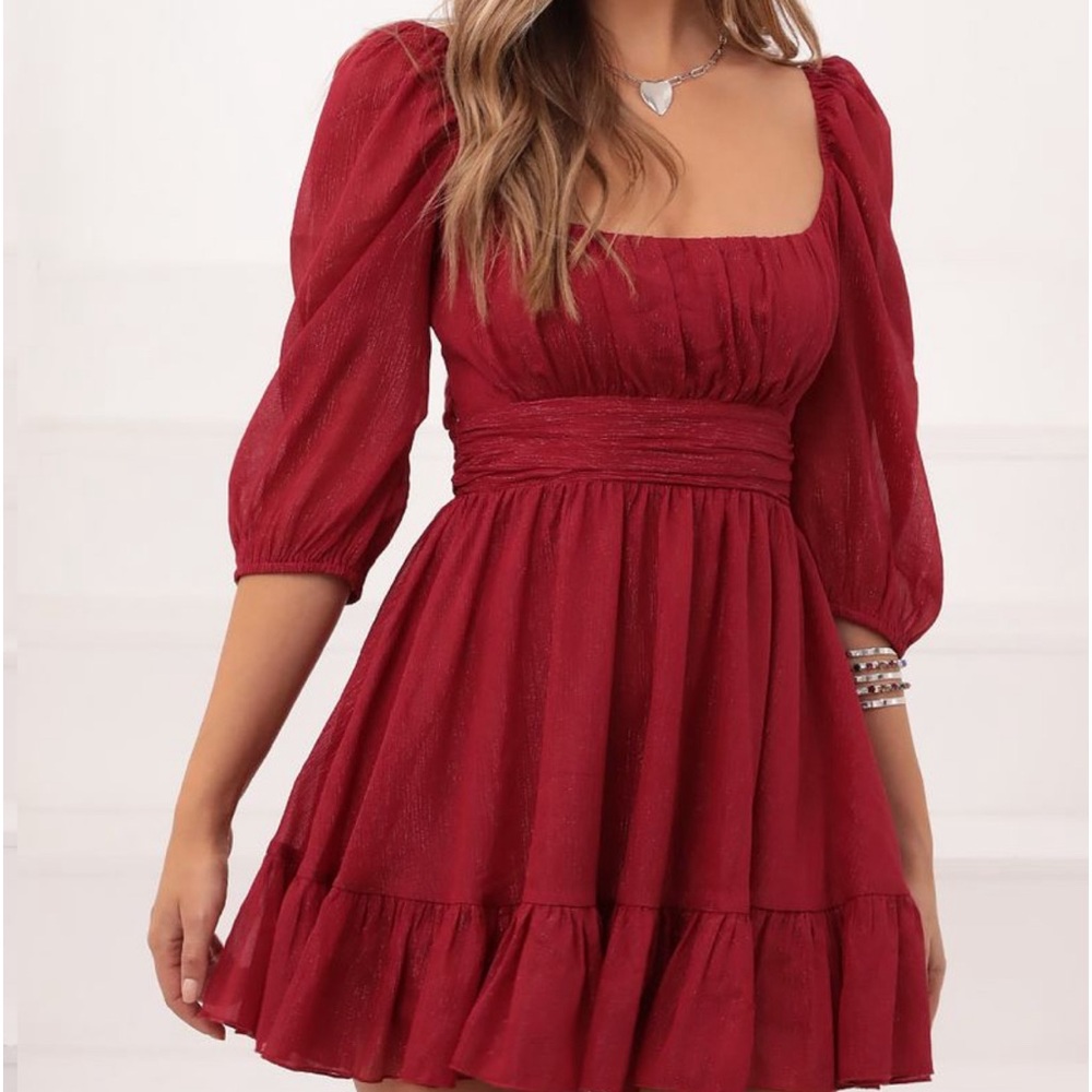 Lucy in the sky ruffle dress
